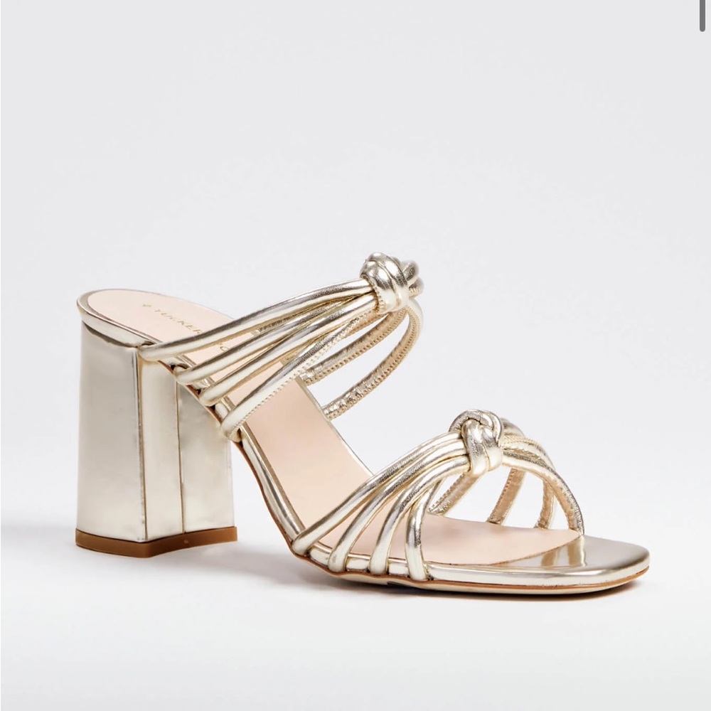 TUCKERNUCK SHOES

Gold Sonia Heels